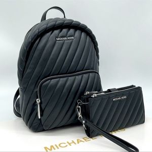 Michael Kors Md Erin Backpack & Double Zip Wallet